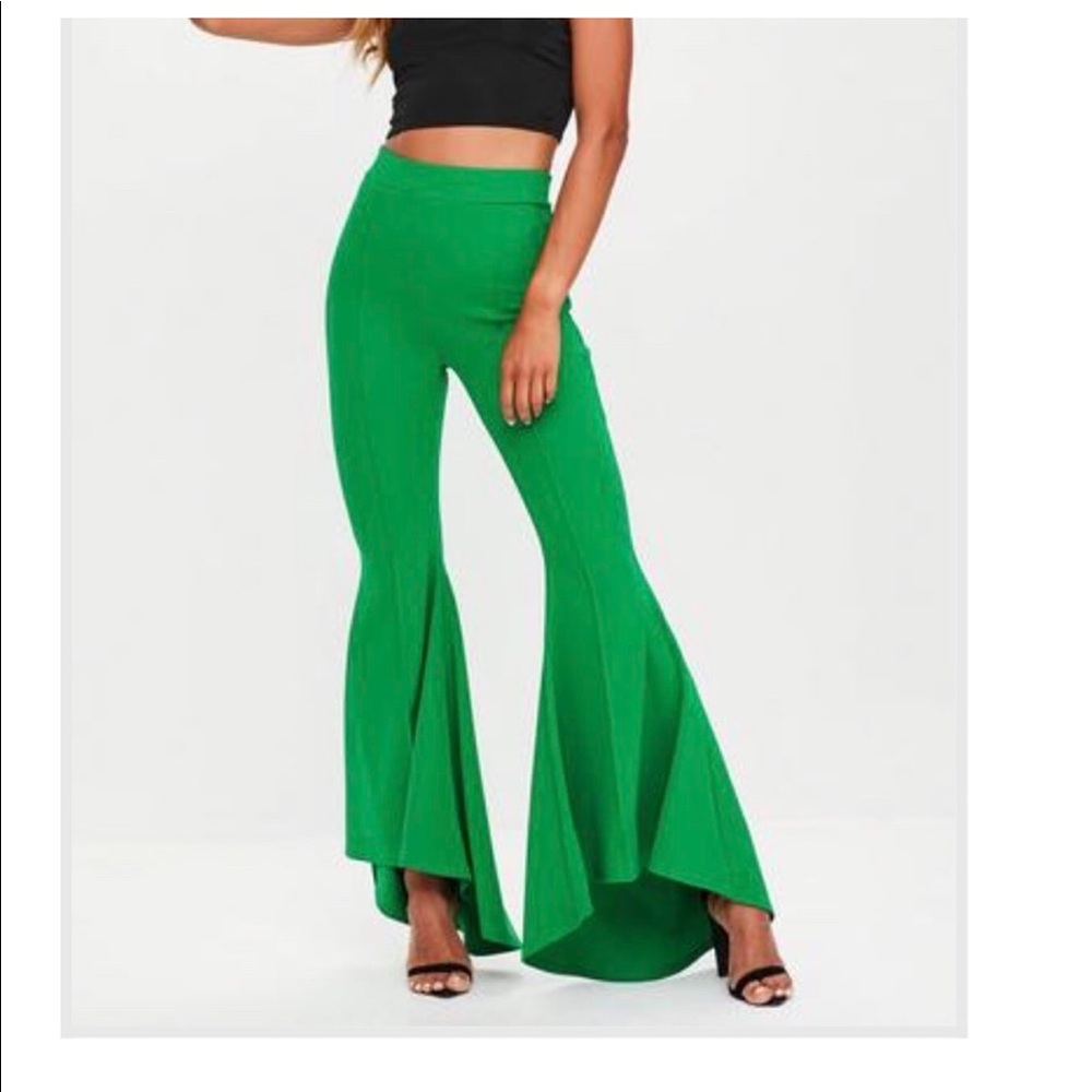 Missguided green pants Size 0